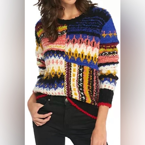 Free People Best Day Ever Sweater Women’s Size Medium, multicolor - Picture 3 of 15